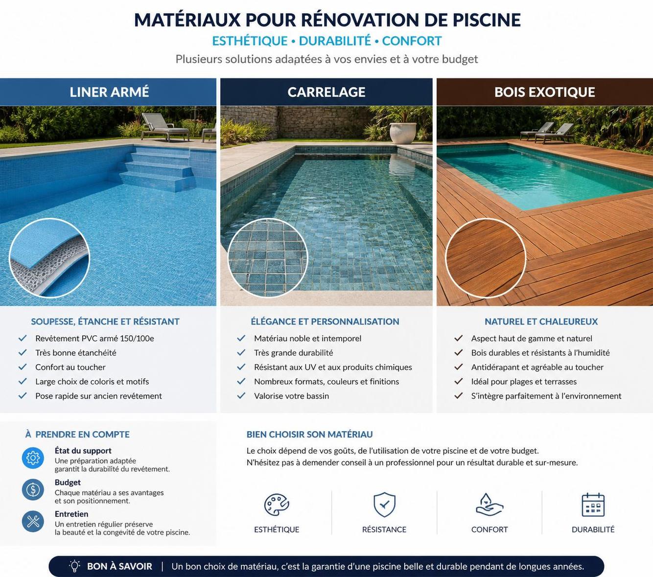 découvrez les conseils essentiels et les étapes clés pour réussir la rénovation de votre piscine. guide complet pour redonner vie à votre bassin facilement.